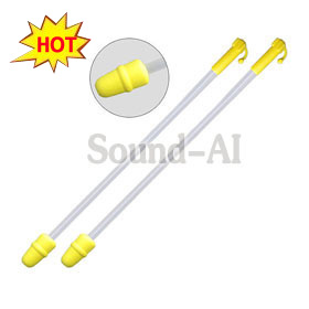Disposable foam tip AI catheter with handle and plug(S)
