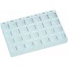 28pcs white pill box