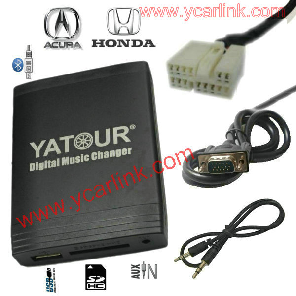 Yatour Digital CD Changer for 2004-2011 Honda Acura Mp3 USB SD AUX Interface