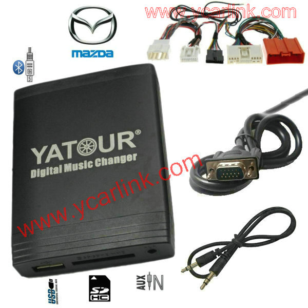 6 GG/GY/GH j Premacy à partir de 10/01 626 Demio à partir de 01/00 3 BK à partir de 12/08 Yatour Adaptateur USB/SD/AUX/MP3 et système mains libres Bluetooth pour Mazda 323/MPV à partir de 10/02 5 jusquà 06/08 