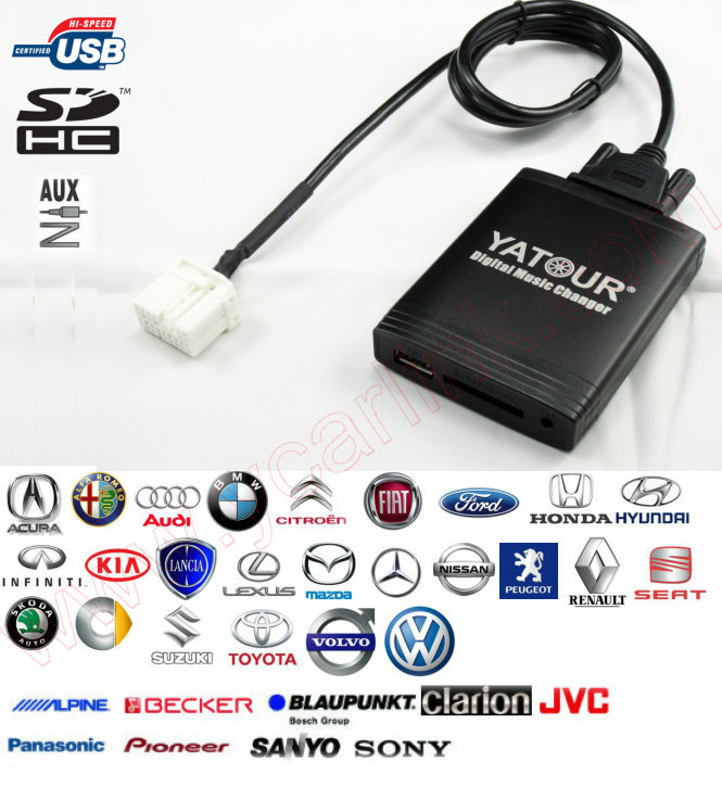 car audio interface digital music changer